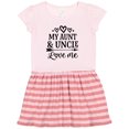 thumbnail image 1 of Inktastic My Aunt and Uncle Love Me Niece Gift Gift Toddler Girl Dress, 1 of 4