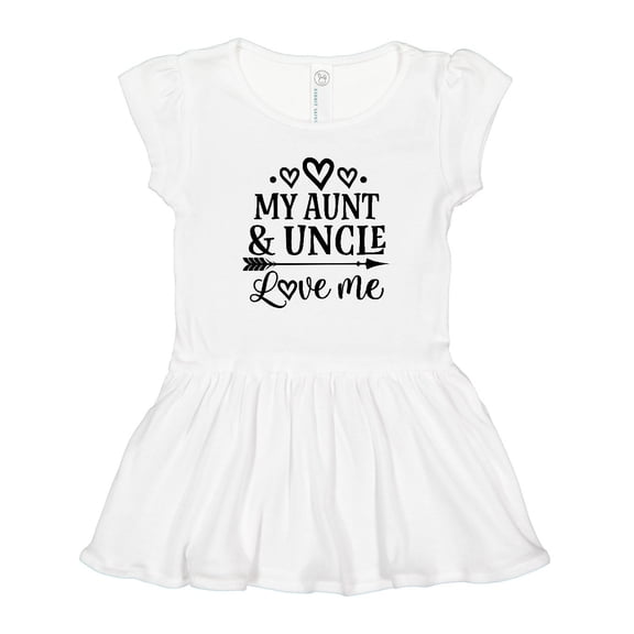 Inktastic My Aunt and Uncle Love Me Niece Gift Girls Toddler Dress