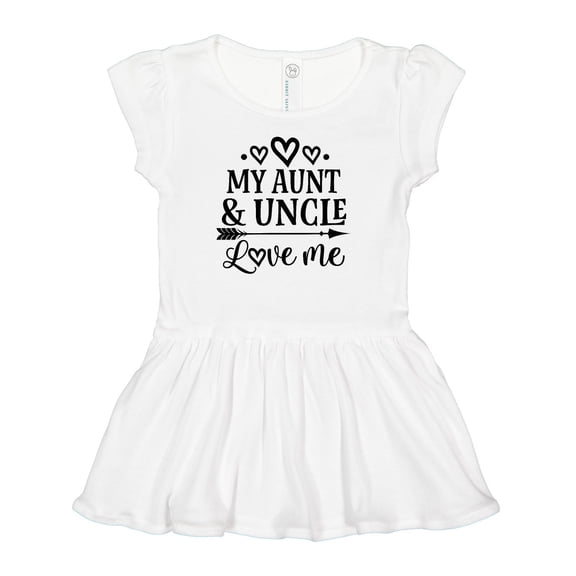 Inktastic My Aunt and Uncle Love Me Niece Girls Baby Dress