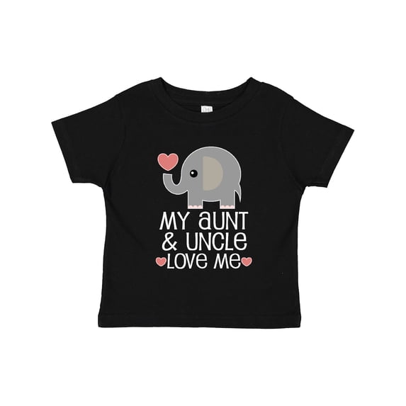 Inktastic My Aunt and Uncle Love Me Niece Nephew Elephant Boys or Girls Toddler T-Shirt