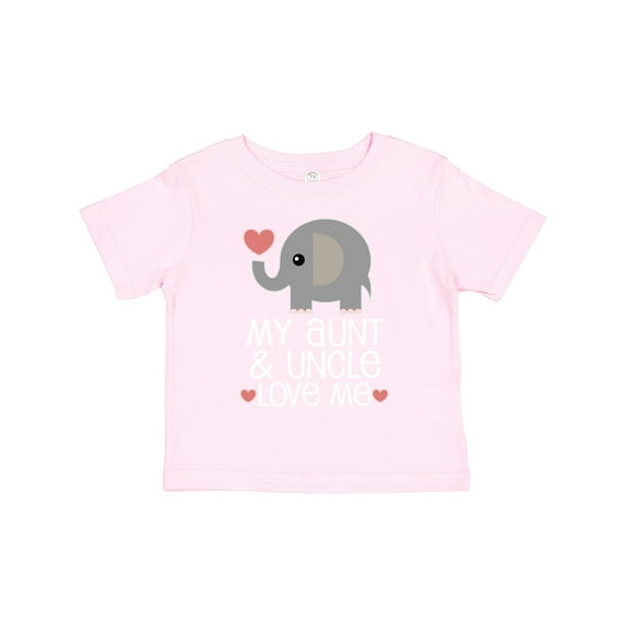 Inktastic My Aunt and Uncle Love Me Niece Nephew Elephant Boys or Girls Toddler T-Shirt