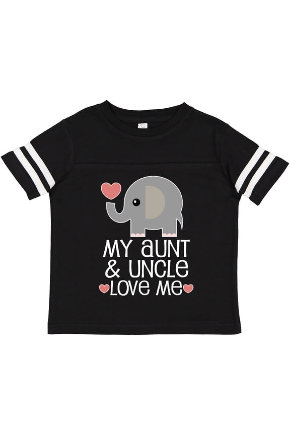 My Aunt and Uncle Love Me Niece Nephew Elephant Boys or Girls Toddler T-Shirt