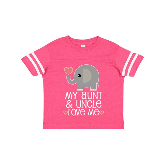 Inktastic My Aunt and Uncle Love Me Niece Nephew Elephant Boys or Girls Toddler T-Shirt