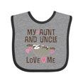 thumbnail image 1 of Inktastic My Aunt and Uncle Love Me Sloth Girls Baby Bib, 1 of 4