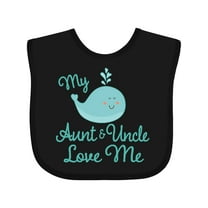 Inktastic My Aunt and Uncle Love Me Whale Boys or Girls Baby Bib