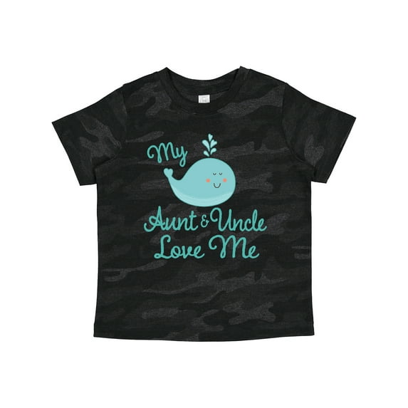 Inktastic My Aunt and Uncle Love Me Whale Boys or Girls Toddler T-Shirt