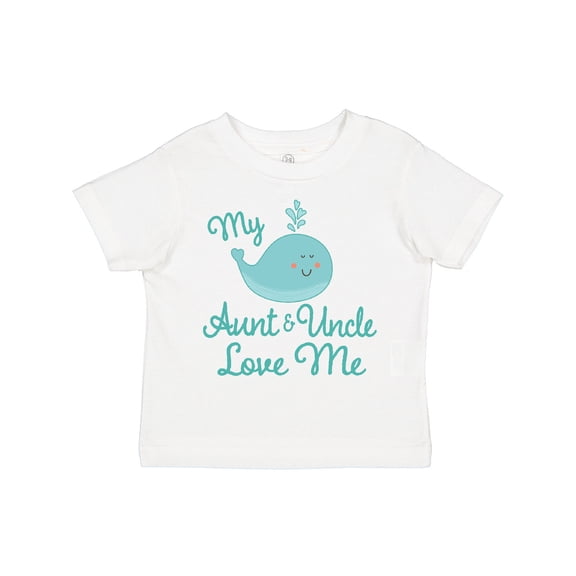 Inktastic My Aunt and Uncle Love Me Whale Boys or Girls Toddler T-Shirt