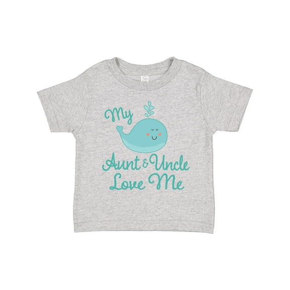 Inktastic My Aunt and Uncle Love Me Whale Boys or Girls Toddler T-Shirt