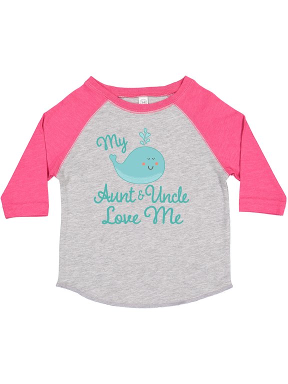 My Aunt and Uncle Love Me Whale Boys or Girls Toddler T-Shirt
