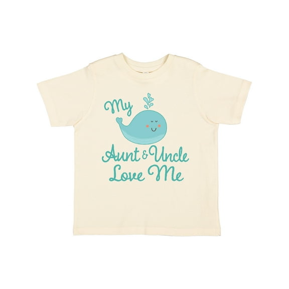 Inktastic My Aunt and Uncle Love Me Whale Boys or Girls Toddler T-Shirt