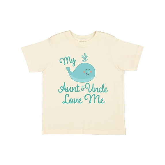 Inktastic My Aunt and Uncle Love Me Whale Boys or Girls Toddler T-Shirt