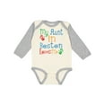 thumbnail image 1 of Inktastic My Aunt in Boston Loves Me Boys or Girls Long Sleeve Baby Bodysuit, 1 of 5