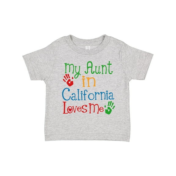 Inktastic My Aunt in California Loves Me Boys or Girls Toddler T-Shirt