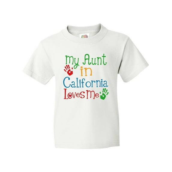 Inktastic My Aunt in California Loves Me Youth T-Shirt