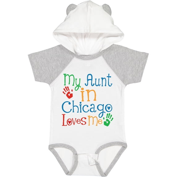 Inktastic My Aunt in Chicago Loves Me Boys or Girls Baby Bodysuit