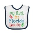 thumbnail image 1 of Inktastic My Aunt in Florida Loves Me Boys or Girls Baby Bib, 1 of 4