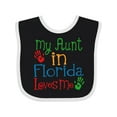 thumbnail image 1 of Inktastic My Aunt in Florida Loves Me Boys or Girls Baby Bib, 1 of 4