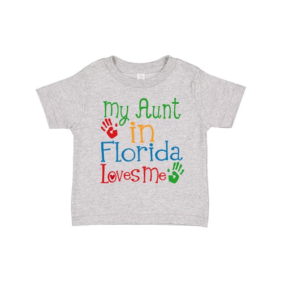 Inktastic My Aunt in Florida Loves Me Boys or Girls Toddler T-Shirt