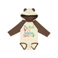 thumbnail image 1 of Inktastic My Aunt in Idaho Loves Me Boys or Girls Long Sleeve Baby Bodysuit, 1 of 5