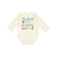 thumbnail image 1 of Inktastic My Aunt in Kentucky Loves Me Boys or Girls Long Sleeve Baby Bodysuit, 1 of 5