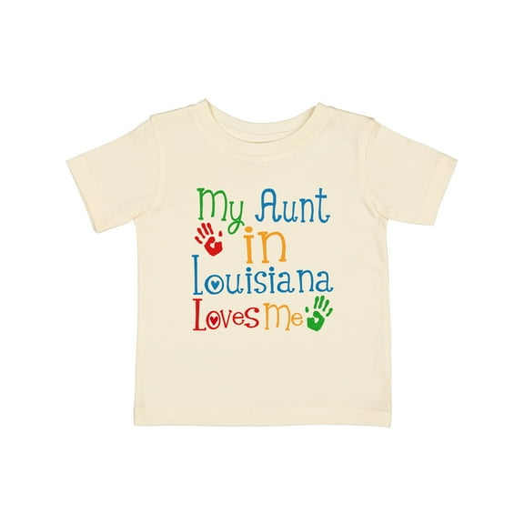 Inktastic My Aunt in Louisiana Loves Me Boys or Girls Baby T-Shirt
