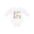 thumbnail image 1 of Inktastic My Aunt in Louisiana Loves Me Boys or Girls Long Sleeve Baby Bodysuit, 1 of 5