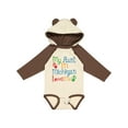thumbnail image 1 of Inktastic My Aunt in Michigan Loves Me Boys or Girls Long Sleeve Baby Bodysuit, 1 of 5