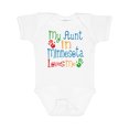 thumbnail image 1 of Inktastic My Aunt in Minnesota Loves Me Boys or Girls Baby Bodysuit, 1 of 5