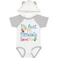 thumbnail image 1 of Inktastic My Aunt in Minnesota Loves Me Boys or Girls Baby Bodysuit, 1 of 5