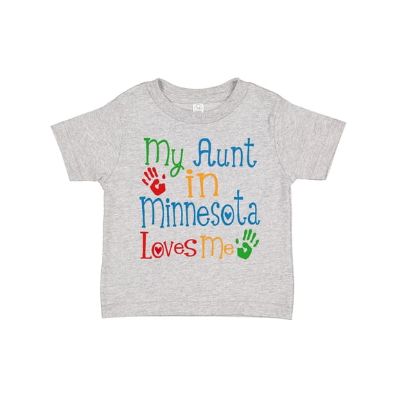 Inktastic My Aunt in Minnesota Loves Me Boys or Girls Toddler T-Shirt