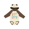 thumbnail image 1 of Inktastic My Aunt in Montana Loves Me Boys or Girls Long Sleeve Baby Bodysuit, 1 of 5