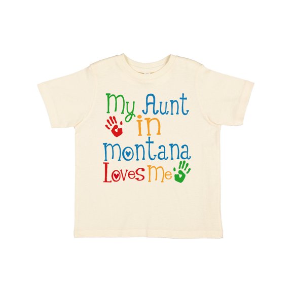 Inktastic My Aunt in Montana Loves Me Boys or Girls Toddler T-Shirt