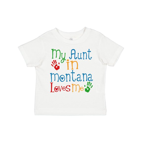 Inktastic My Aunt in Montana Loves Me Boys or Girls Toddler T-Shirt
