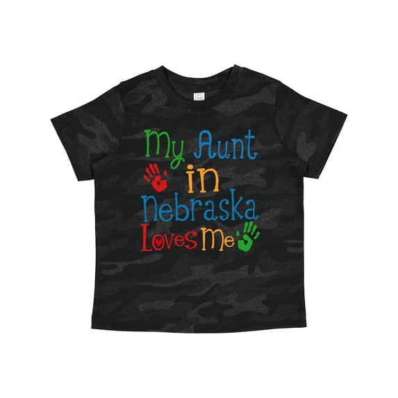 Inktastic My Aunt in Nebraska Loves Me Boys or Girls Toddler T-Shirt
