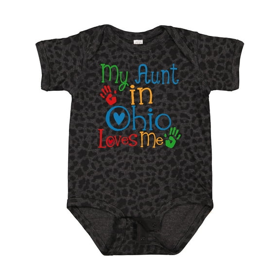 Inktastic My Aunt in Ohio Loves Me Boys or Girls Baby Bodysuit