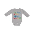 thumbnail image 1 of Inktastic My Aunt in Ohio Loves Me Boys or Girls Long Sleeve Baby Bodysuit, 1 of 5