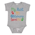 thumbnail image 1 of Inktastic My Aunt in Oklahoma Loves Me Boys or Girls Baby Bodysuit, 1 of 5