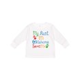 thumbnail image 1 of Inktastic My Aunt in Oklahoma Loves Me Boys or Girls Long Sleeve Toddler T-Shirt, 1 of 5