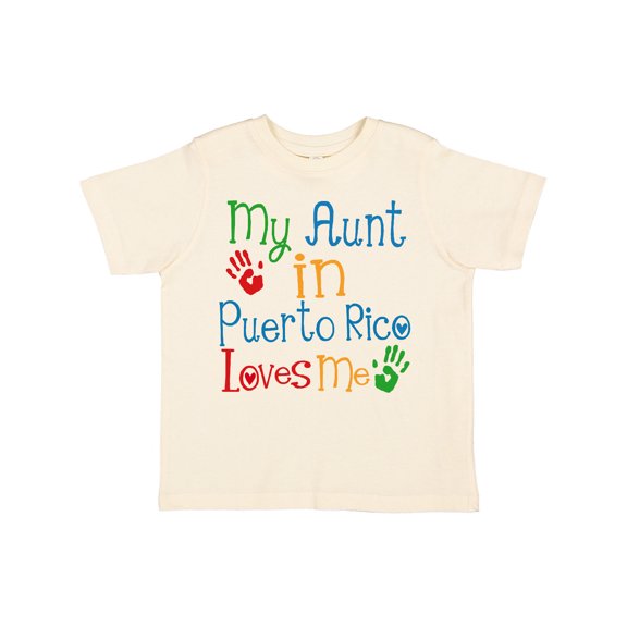 Inktastic My Aunt in Puerto Rico Loves Me Boys or Girls Toddler T-Shirt