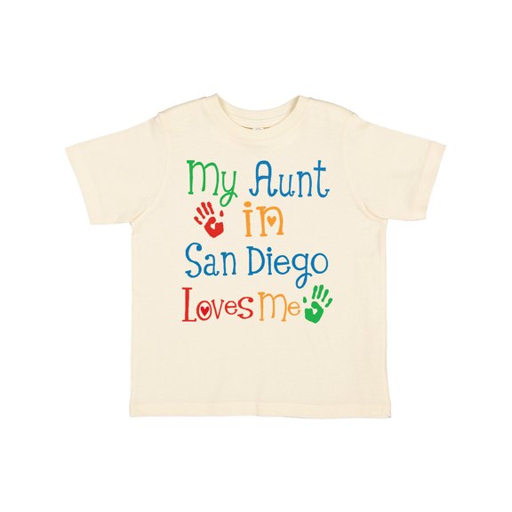 Inktastic My Aunt in San Diego Loves Me Boys or Girls Toddler T-Shirt
