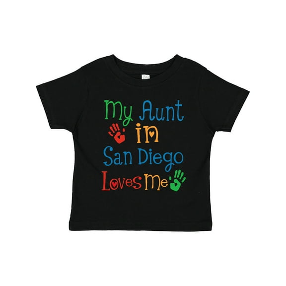 Inktastic My Aunt in San Diego Loves Me Boys or Girls Toddler T-Shirt