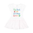 thumbnail image 1 of Inktastic My Aunt in San Diego Loves Me Girls Toddler Dress, 1 of 4
