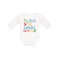 thumbnail image 1 of Inktastic My Aunt in Texas Loves Me Boys or Girls Long Sleeve Baby Bodysuit, 1 of 5
