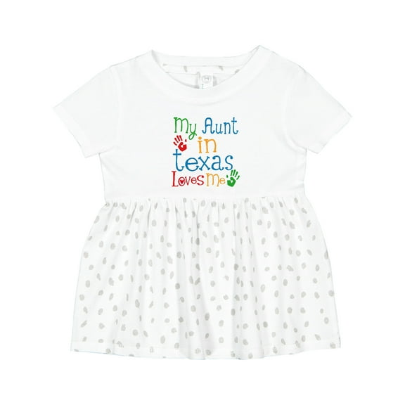 Inktastic My Aunt in Texas Loves Me Girls Baby Dress