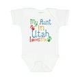 thumbnail image 1 of Inktastic My Aunt in Utah Loves Me Boys or Girls Baby Bodysuit, 1 of 5