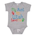 thumbnail image 1 of Inktastic My Aunt in Utah Loves Me Boys or Girls Baby Bodysuit, 1 of 5