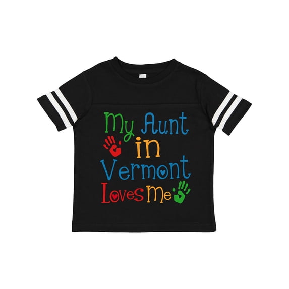 Inktastic My Aunt in Vermont Loves Me Boys or Girls Toddler T-Shirt