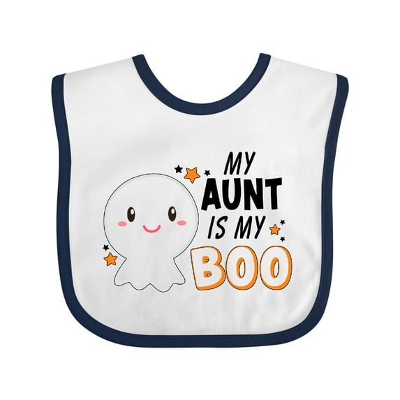 Inktastic My Aunt is My Boo with Cute Ghost Boys or Girls Baby Bib