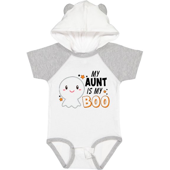 Inktastic My Aunt is My Boo with Cute Ghost Boys or Girls Baby Bodysuit
