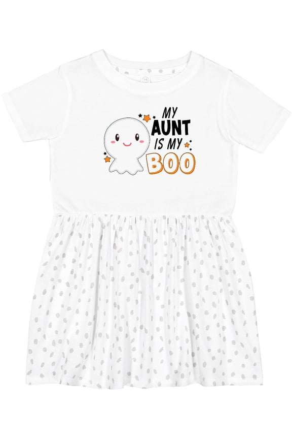 My Aunt is My Boo with Cute Ghost Girls Toddler Dress